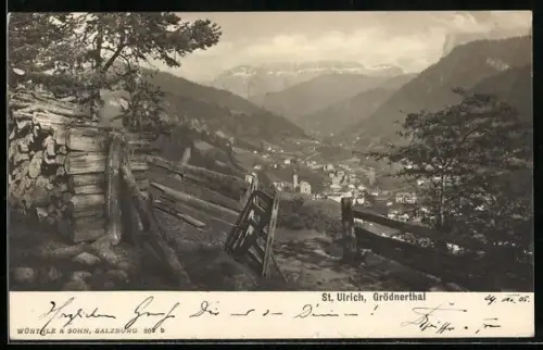 AK St. Ulrich /Grödnerthal, Panorama