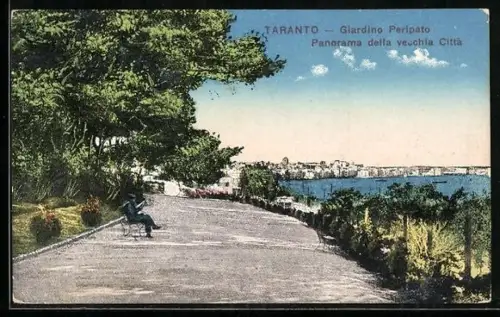 AK Taranto, Giardino Peripato, Panorama della vecchia Città