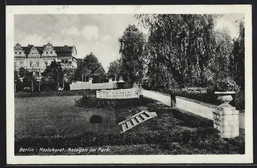 AK Berlin-Karlshorst, Anlagen im Park