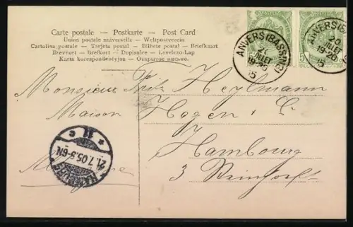 AK 75ième Anniversaire de l`Independance Belge 1830-1905