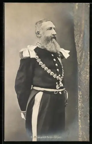 AK König Leopold von Belgien in Uniform