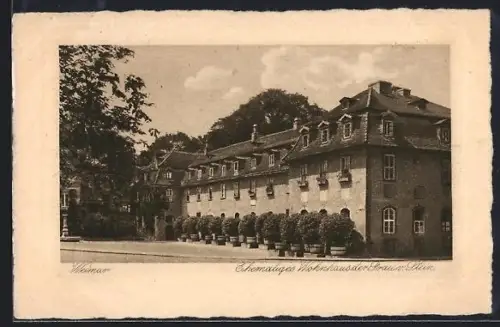 AK Weimar / Thüringen, Ehemaliges Wohnhaus der Frau v. Stein