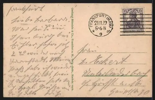 AK Frankfurt a. M., Totalansicht, Opernhaus, Römer, Festhalle