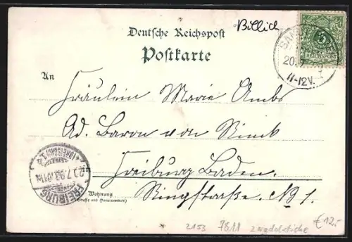 Lithographie St. Peter / Schwarzwald, Totalansicht, Frauen in Tracht, Lindenberg und unterer Zwerifall