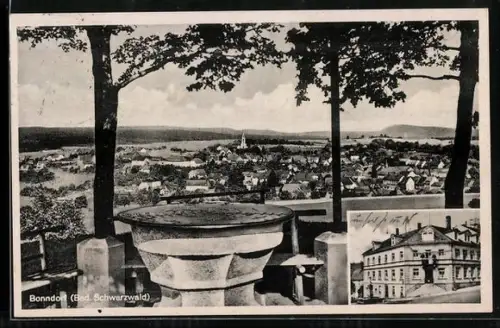 AK Bonndorf /Bad. Schwarzwald, Gasthaus zur Sonne, Teilansicht