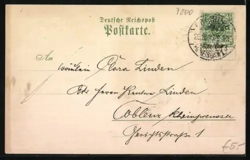 Lithographie Freiburg i. B., Kirche