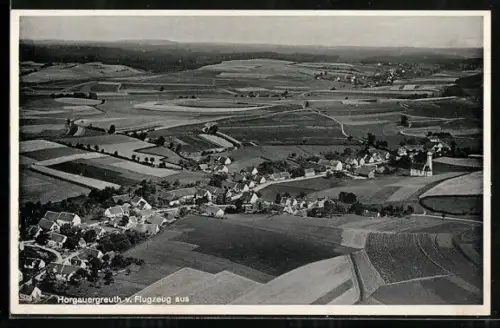 AK Horgauergreuth, Teilansicht, Fliegeraufnahme