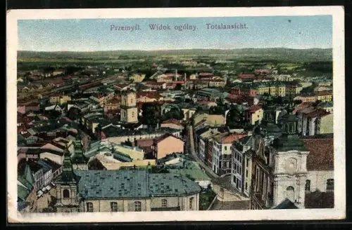 AK Przemysl, Widok ogólny Totalansicht über die Dächer