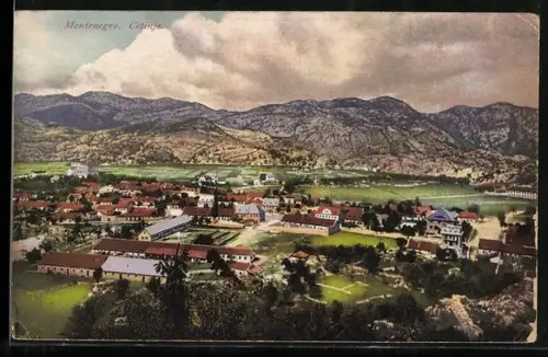 AK Cetinje / Cettigne, Teilansicht der Stadt