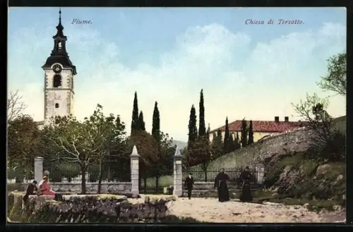 AK Fiume / Rijeka, Wallfahrtskirche am Tersatto