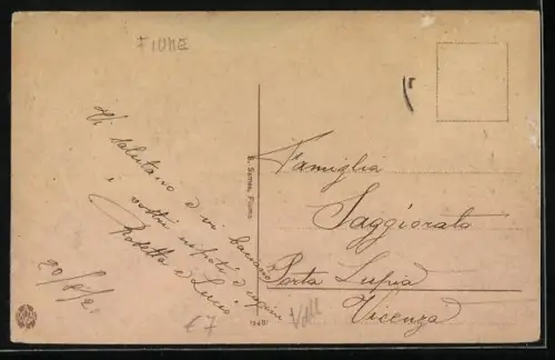 AK Fiume, Palazzo Adria, Piroscafo