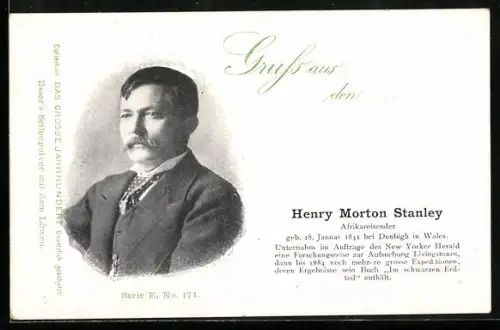 AK Herny Morton Stanley, Afrikareisender