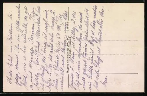 AK Skopje, Totalansicht mit Minaretten aus der Vogelschau