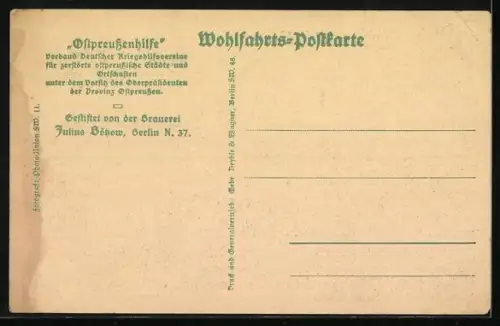 AK Ortelsburg, Markt auf der Strasse zwischen Ruinen