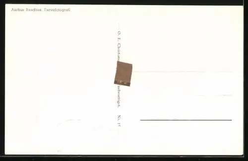AK Aarhus, Raadhus, Strassenleben am Rathaus