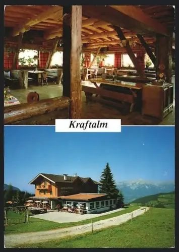 AK Itter, Gasthaus Kraftalm, Innenansicht