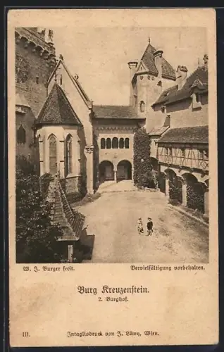 AK Leobendorf, Burg Kreuzenstein, Burghof