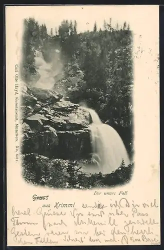 AK Krimml, am unteren Wasserfall