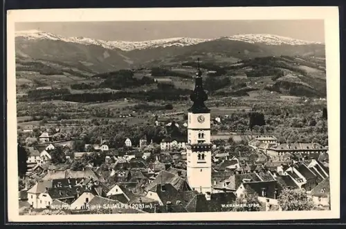 AK Wolfsberg /Kärnten, Teilansicht mit Turm