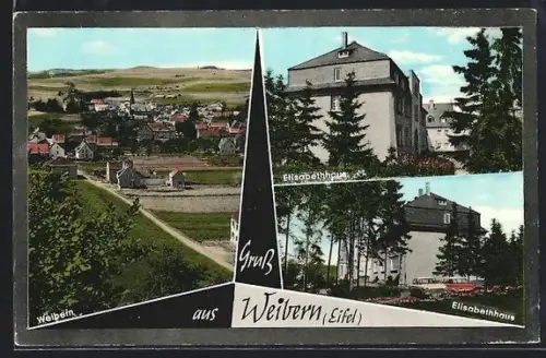 AK Weibern /Eifel, Ortsansicht, Elisabethhaus