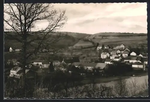 AK Echtershausen /Prümtal, Ortsansicht mit Fluss