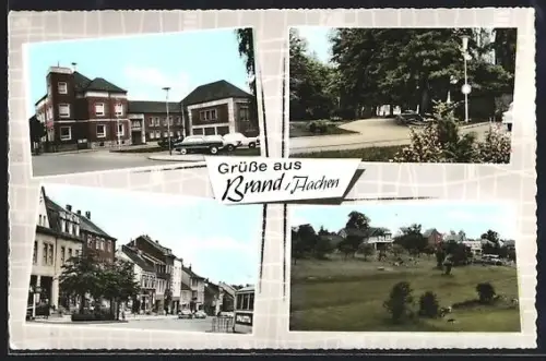 AK Brand /Aachen, Strassenansichten, Park, Ortsansicht