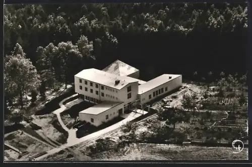 AK Neuendettelsau, Haus der Stille aus der Vogelschau