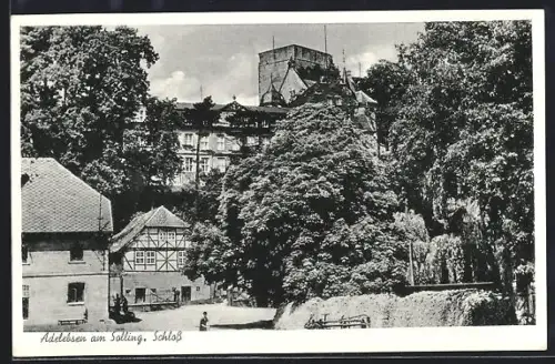 AK Adelebsen am Solling, Ortspartie mit Schloss