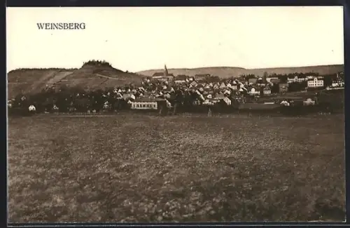 AK Weinsberg, Ortsansicht vom Feld aus