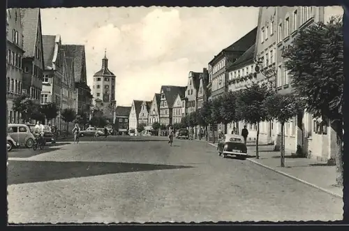 AK Günzburg an der Donau, Blick auf den Marktplatz