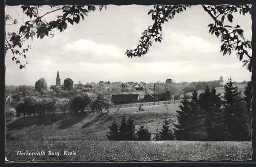 AK Herkenrath / Ruhr, Ortsansicht vom Feld aus