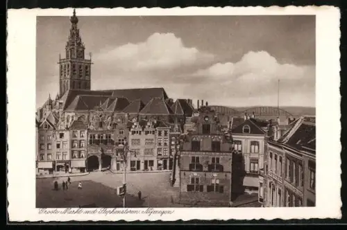 AK Nijmegen, Groote Markt met Stephenstoren