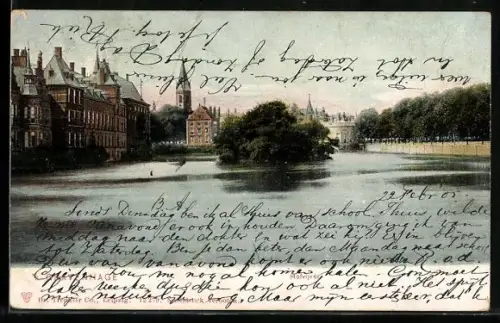 AK `s Gravenhage, Hofvijver