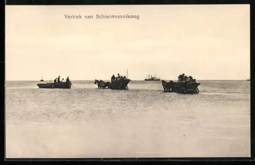 AK Schiermonnikoog, Vertrek