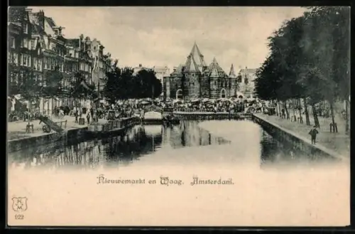 AK Amsterdam, Nieuwemarkt en Waag