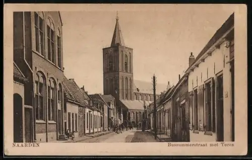 AK Naarden, Bussumerstraat met Toren