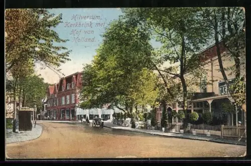 AK Hilversum, Kerkbrink met Hof van Holland