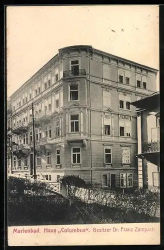 AK Marienbad, Haus Columbus, Bes. Dr. Franz Zampach