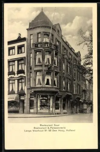 AK Den Haag, Restaurant Saur, Lange Voorhout 51-53