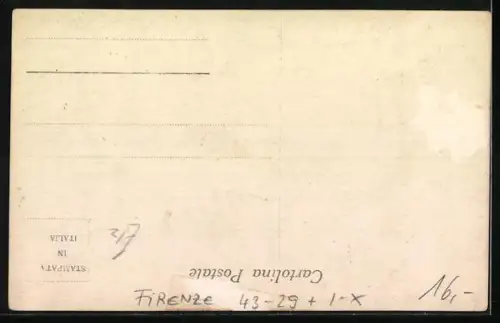 Foto-AK Firenze, Commission Agency The Italian Mail, Zeitung