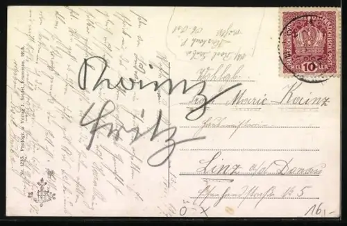 AK Haslach, Windgasse mit Tor