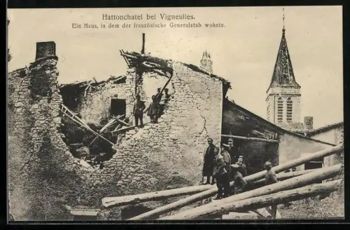 AK Hattonchâtel, Un bâtiment où résidait l`état-major francais
