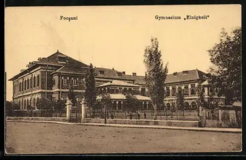 AK Focsani, Partie am Gymnasium Einigkeit