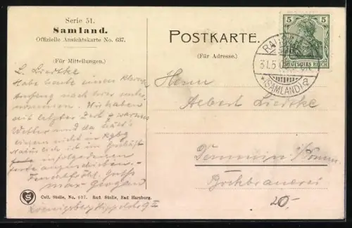 AK Samland, ein Boot am Strand