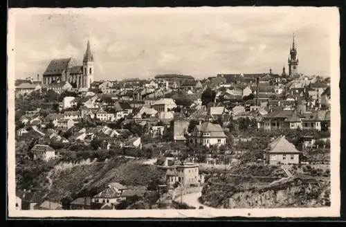 AK Znaim a. Thaya, Blick zur Kirche
