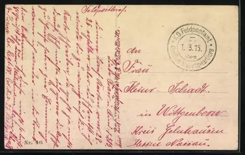 AK Mézières, Gesprengte Brücke