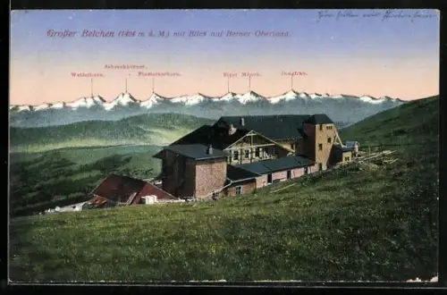 AK Frankreich, Grosser Belchen mit Blick auf Berner Oberland