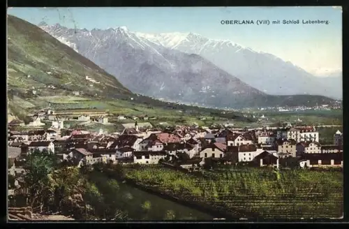 AK Oberlana, Gesamtansicht mit Schloss Lebenberg
