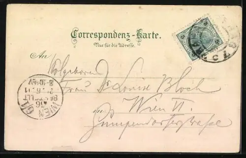 Künstler-AK Prag / Praha, Blick zur St. Loretto Kirche