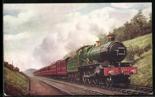 AK Englische Eisenbahn-Lokomotive mit der Nr. 2949, Great Western Railway